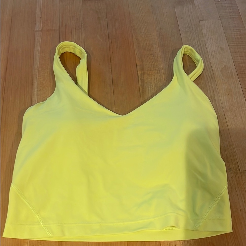 Lululemon Yellow Align tank size 4